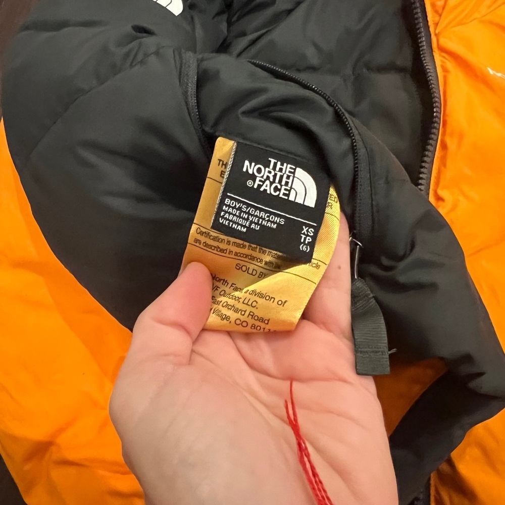 The North Face reversible Black and Orange Jacket - Picture 2 of 6